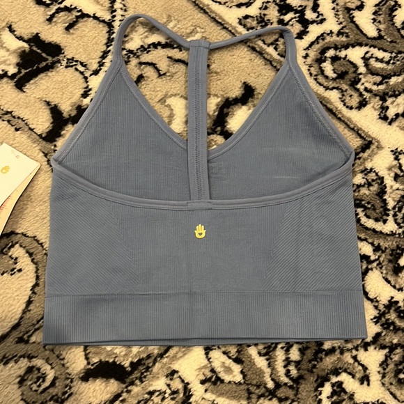 Sold NWT Spiritual Gangster Blue Sports Bra Extra Small/Small Light Support - Picture 2 of 4